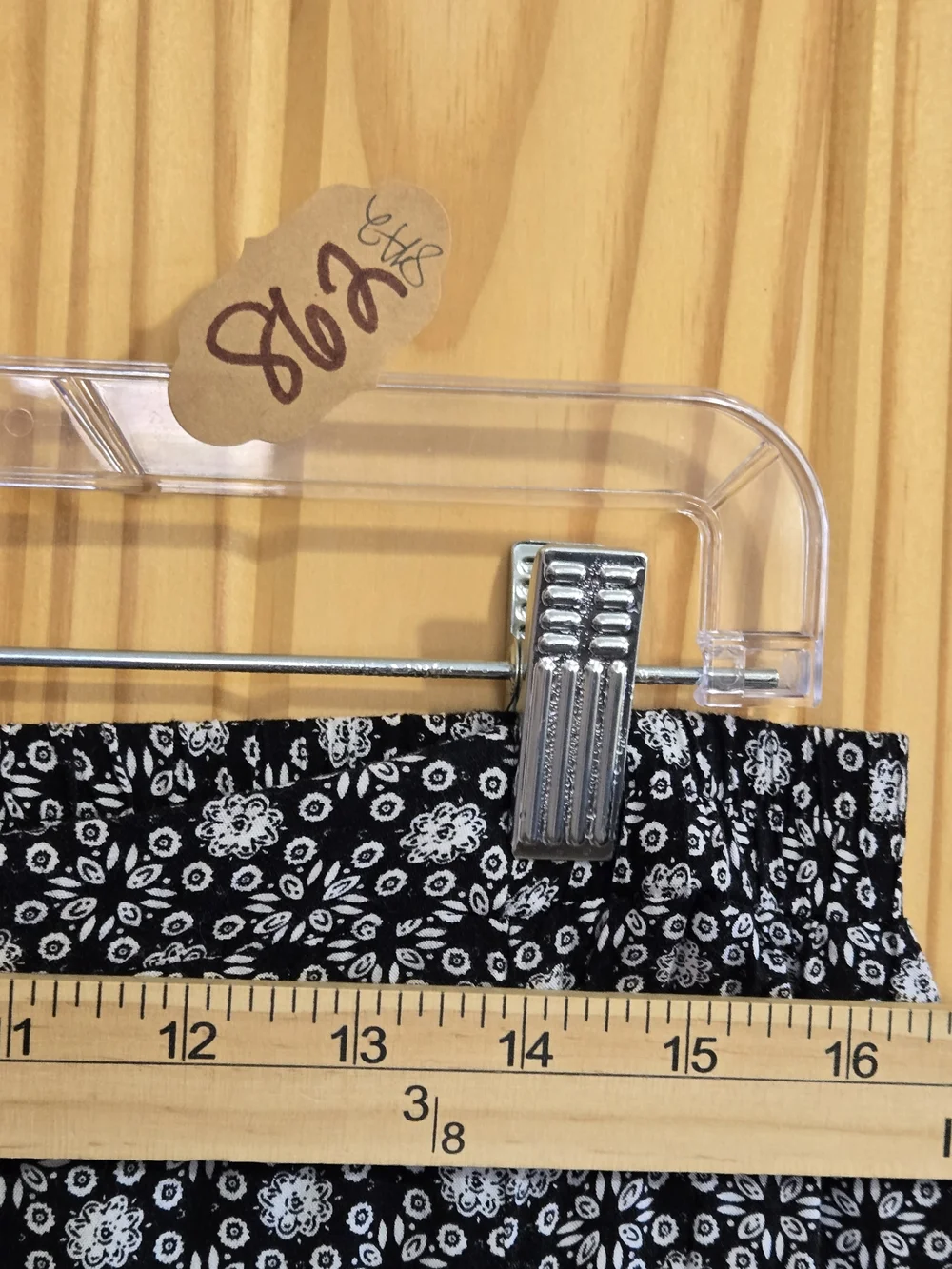 Black Floral‎ Print Maxi Skirt with Elastic Waist